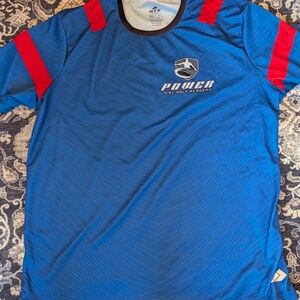 Blue and Red Men's Shirt